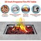Serenelife Propane Gas Fire Pit Table - 40,000 BTU Square Gas Firepits with Cover for Outside SLFPLG9 - alternate 2